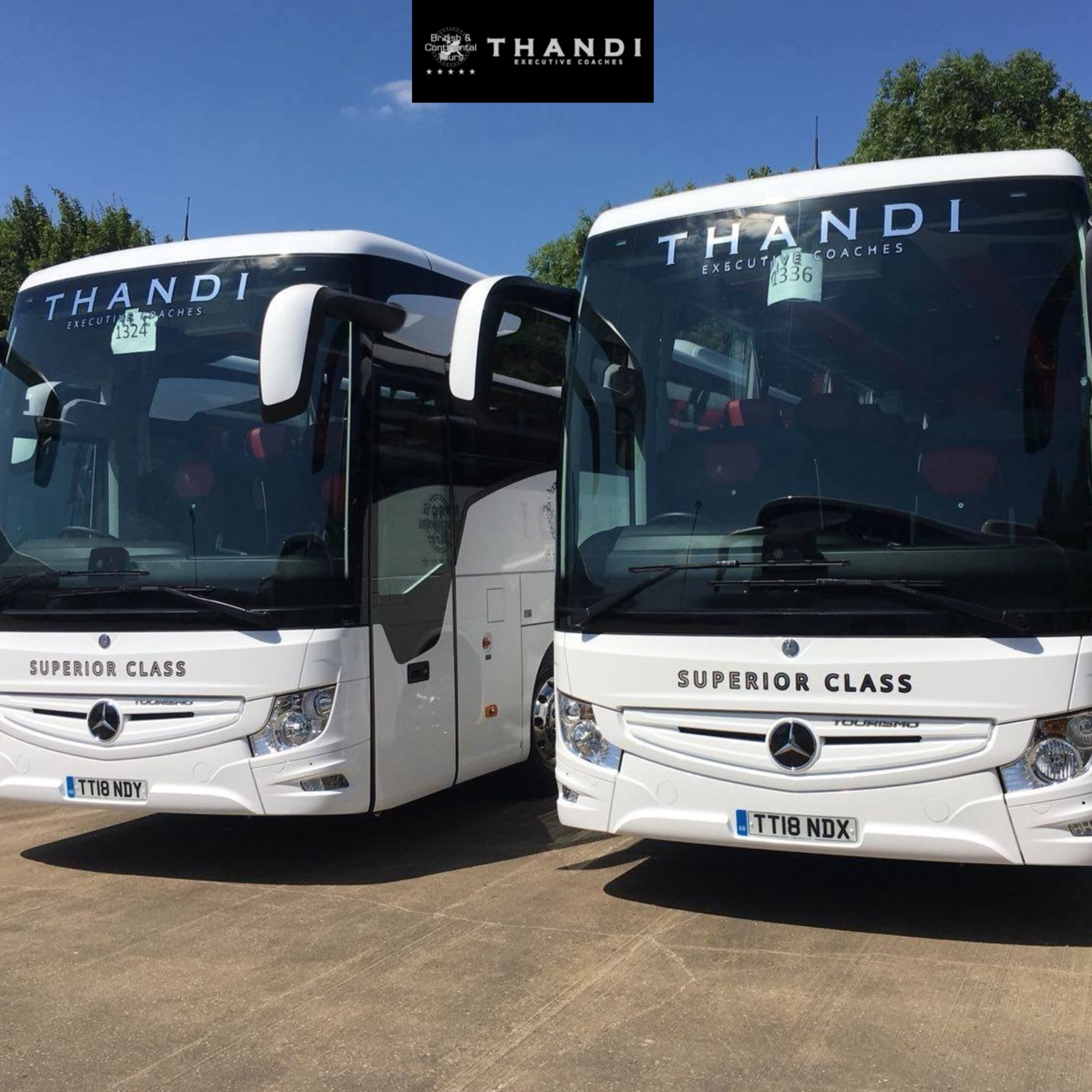 Thandi Executive Coaches superior class Mercedes buses.